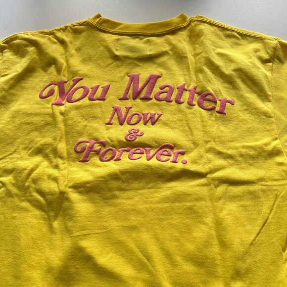 Demetrius Harmon "You Matter Now & Forever" Sunflower Yellow T-Shirt - Medium - Picture 2 of 5